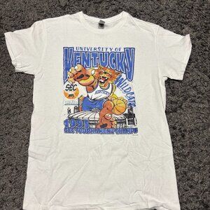 1995 Kentucky Wildcats T Shirt Vintage Cotton 100% Reprint Tee AN44889 Size S